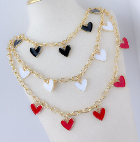 COLLAR CORAZÓN COLOR